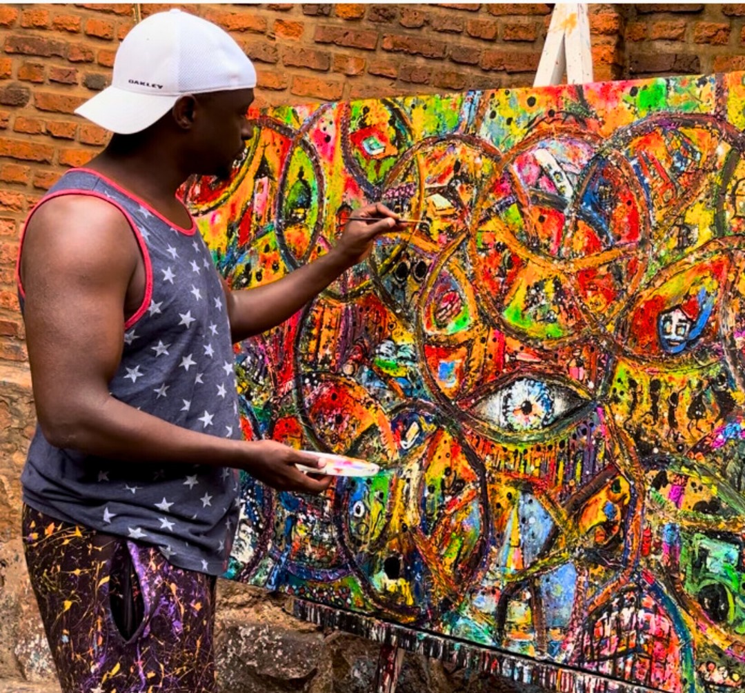 Kigenza is a central figure at the Niyo Arts Center in Kigali, where he serves as managing director and resident artist.