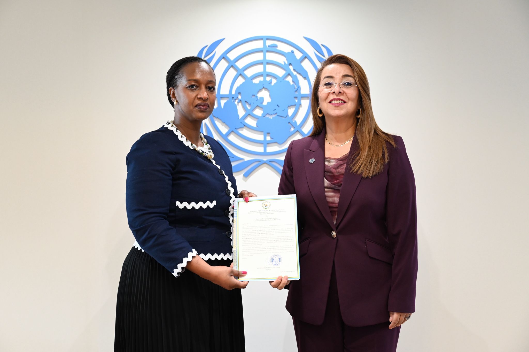 Ambassador Urujeni Bakuramutsa met with officials including Ghada Waly, Director General of the United Nations Office at Vienna (UNOV).