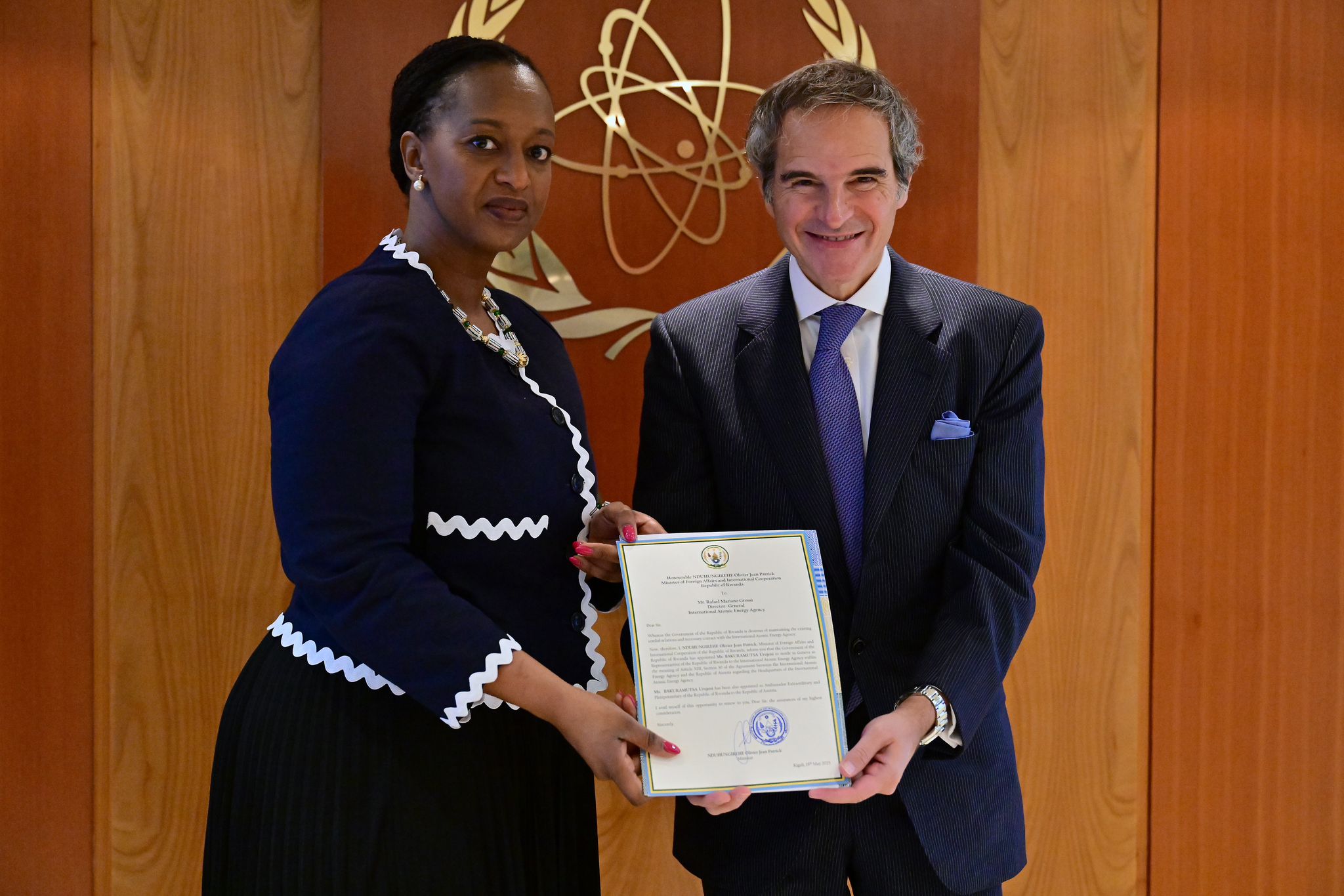 Ambassador Urujeni Bakuramutsa also met with Rafael Mariano Grossi, Director General of the International Atomic Energy Agency (IAEA).
