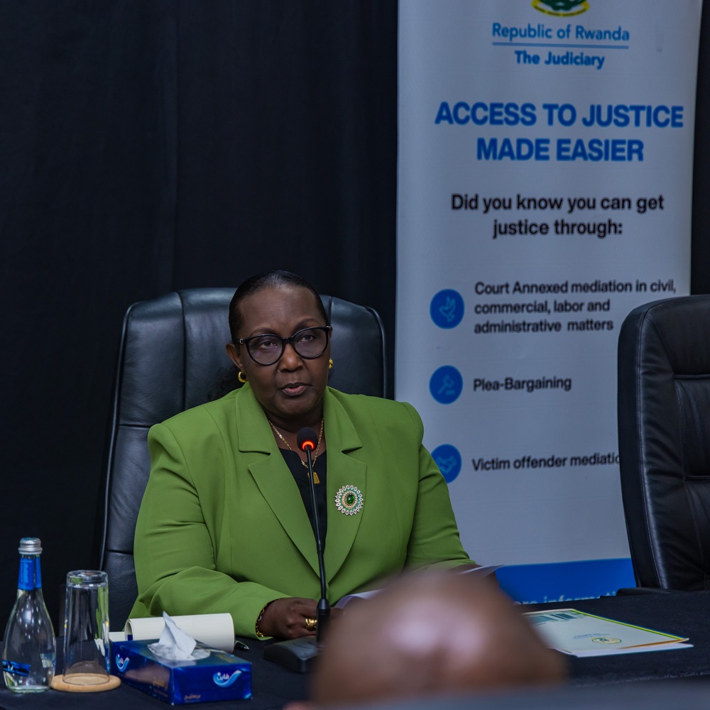 President of the Supreme Court, Mukantaganzwa Domitilla, stated that efforts to promote reconciliation and restorative justice would further reduce incarceration rates.