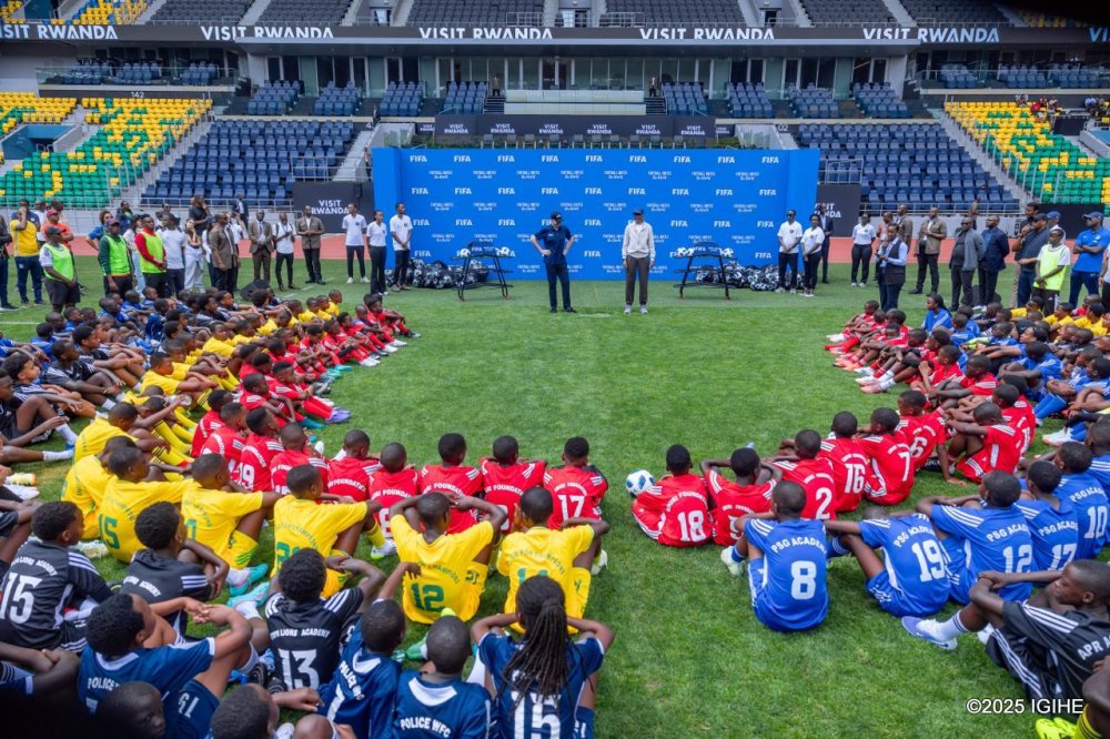 The joyful event brought together children from 11 football academies across the country for a special holiday clinic.