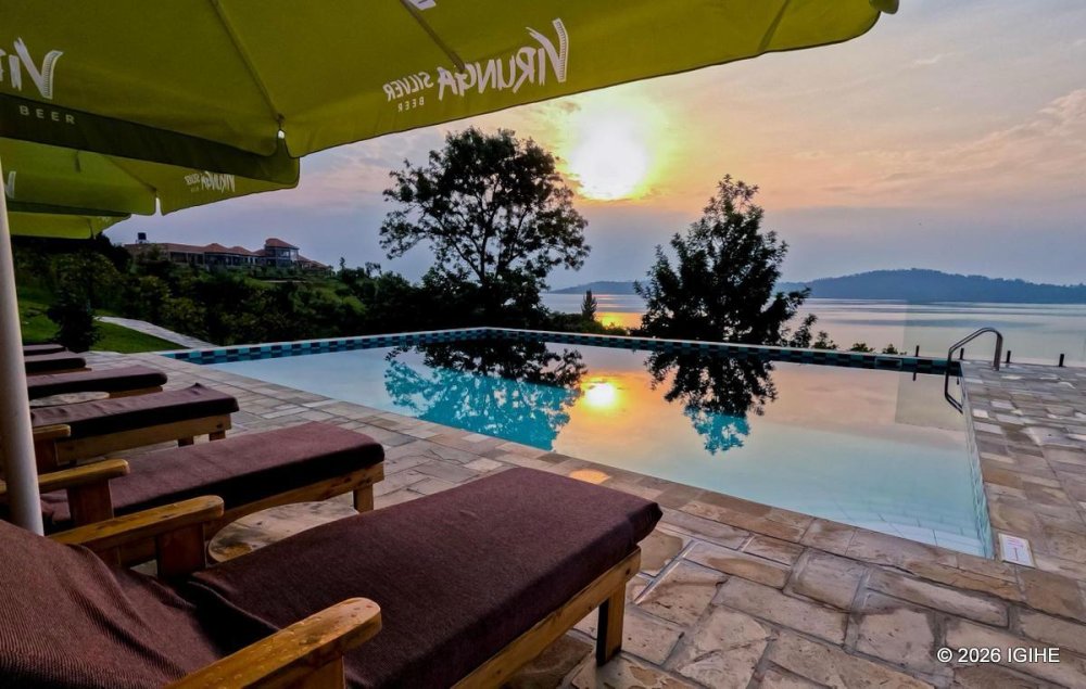 From almost anywhere on the property, Lake Kivu is in view.