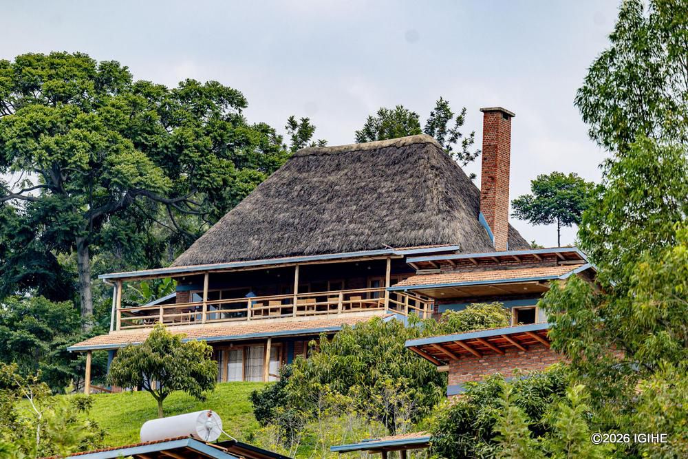 Most of the materials used to build Umutuzo Lodge were sourced locally in Rwanda.