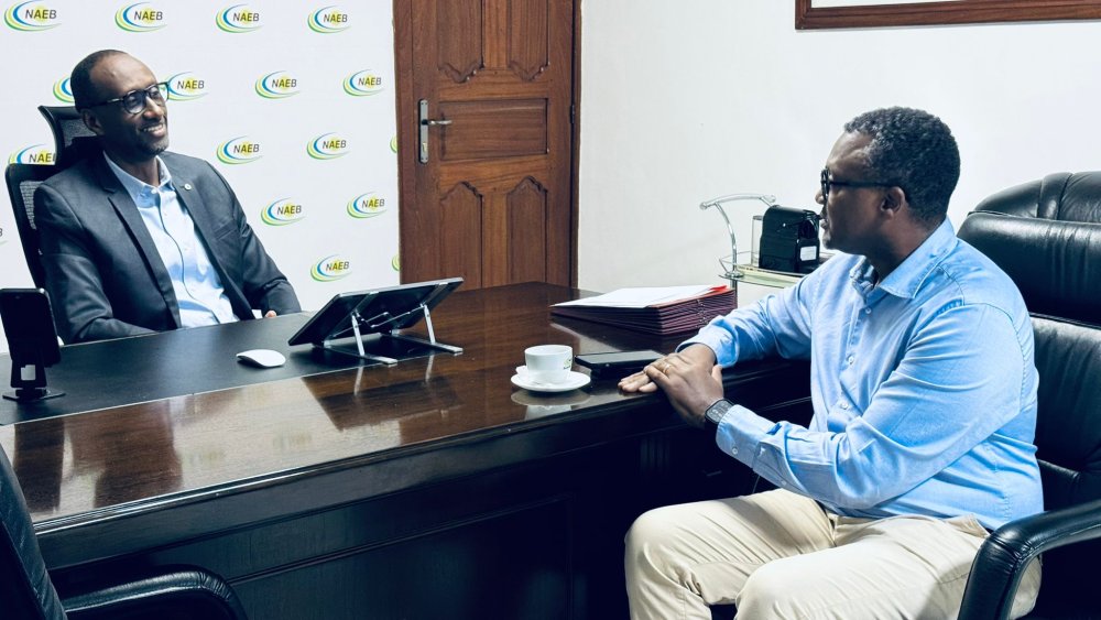 NAEB Chief Executive Officer Claude Bizimana in a conversation with IGIHE.