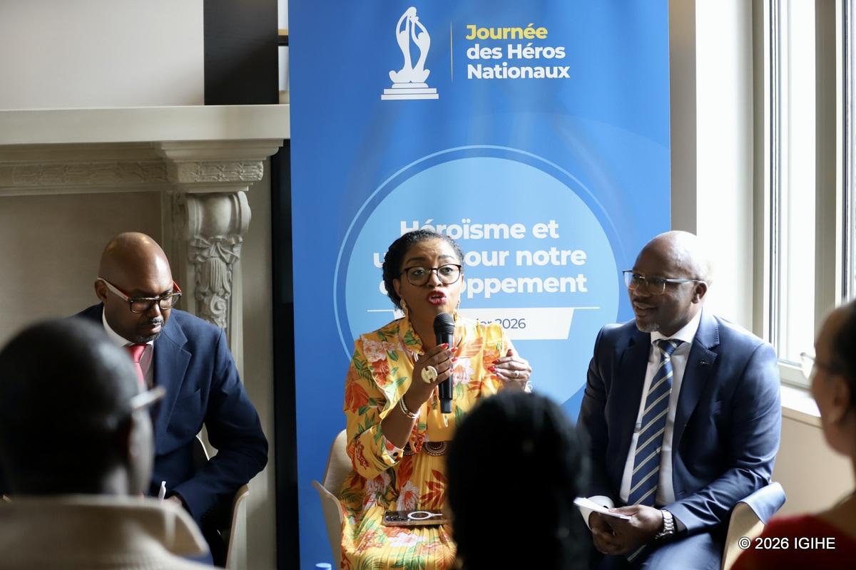 A panel discussion bringing together Solange Demarck, Joseph Kayijuka, and Jean Bosco Busindu, who exchanged views on the scope and significance of the country’s Heroes’ Day.