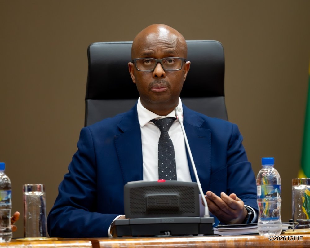 Finance Minister Yusuf Murangwa presented the revised budget in Parliament on Thursday, February 12, 2026.