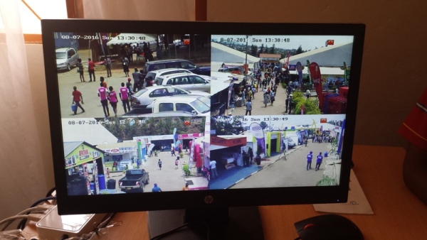 Surveillance cameras help in diverse activities including monitoring different corners of the expo