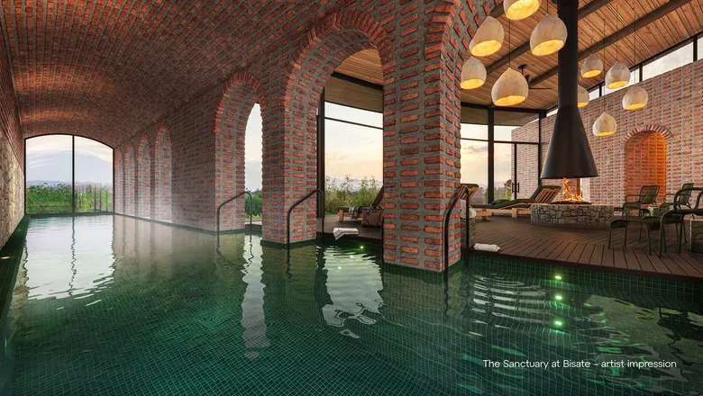 Dubbed The Sanctuary, the space goes beyond traditional spa services, featuring a salt-water lap pool, steam room, ice bath, meditation pods, and treatment rooms. 