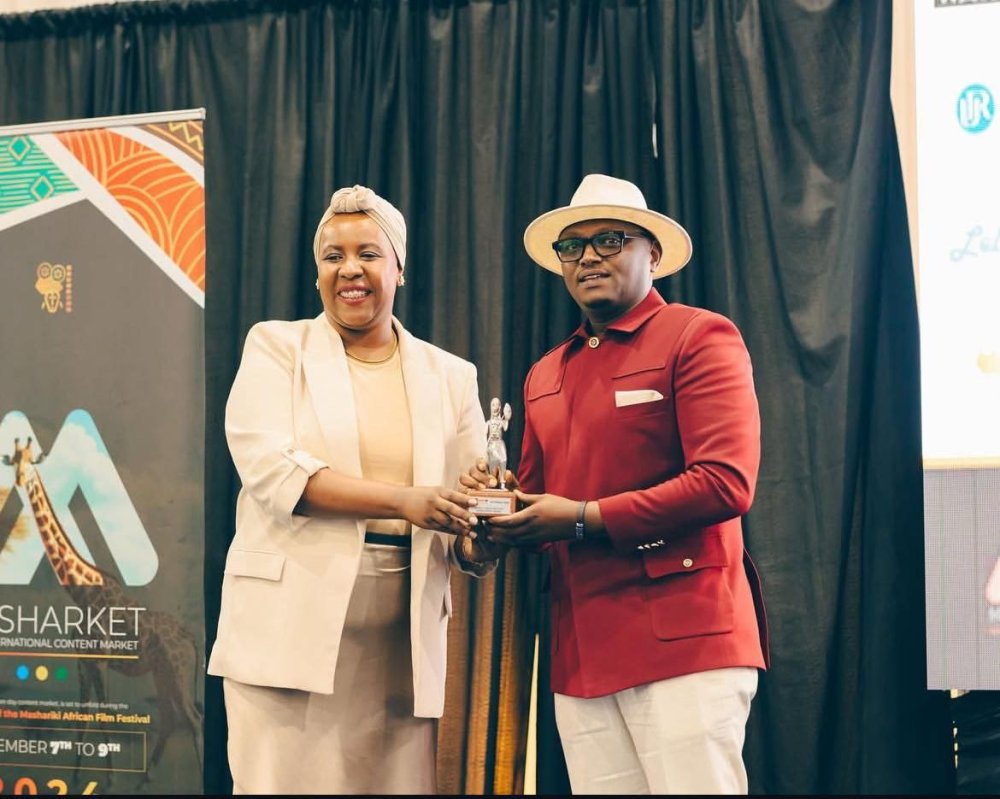 Willy Ndahiro (right) is one of the lead actors in the upcoming film.