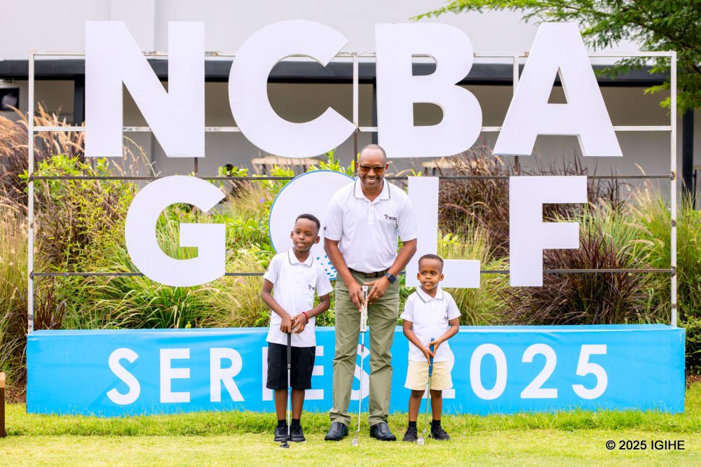 Maurice Toroitich, CEO of NCBA Group, demonstrated the bank’s commitment to promoting golf starting from children. 