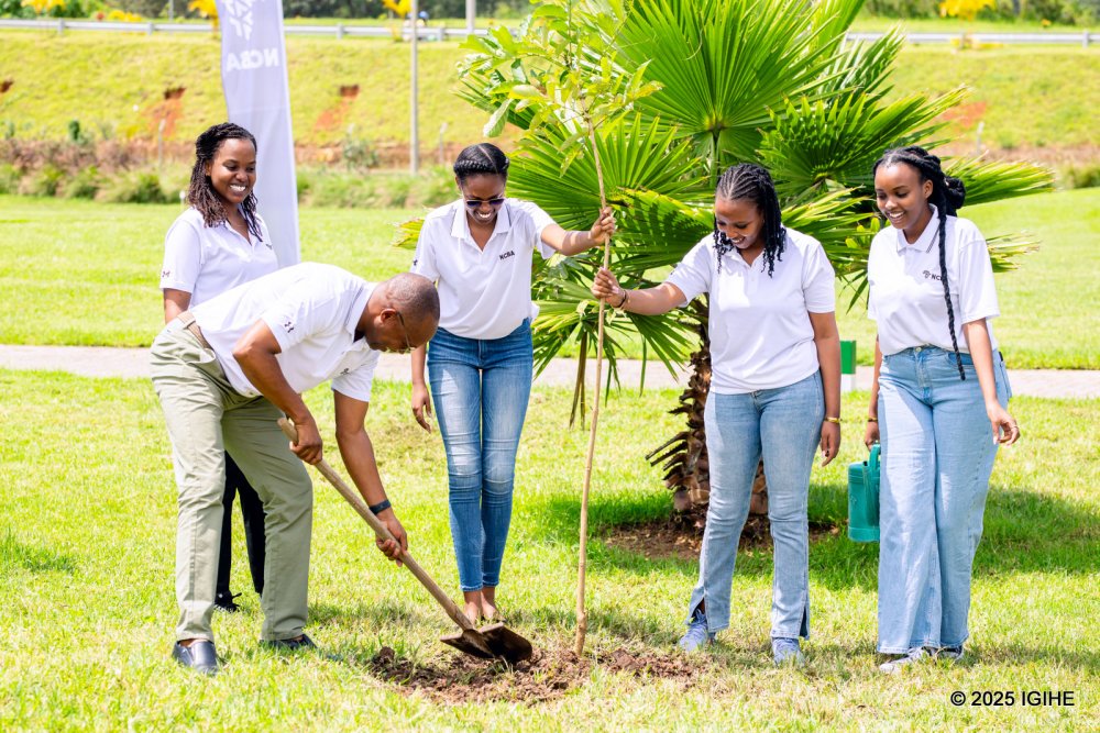 The Managing Director of NCBA Group, Maurice Toroitich, also planted a tree.