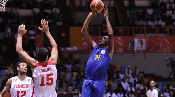 14 Kami Kabangu (RWA) - Tunisia v Rwanda, Day 6 of the 2013 FIBA Africa Championship in Abidjan, Cote d'Ivoire, 25 August, Preliminary Round