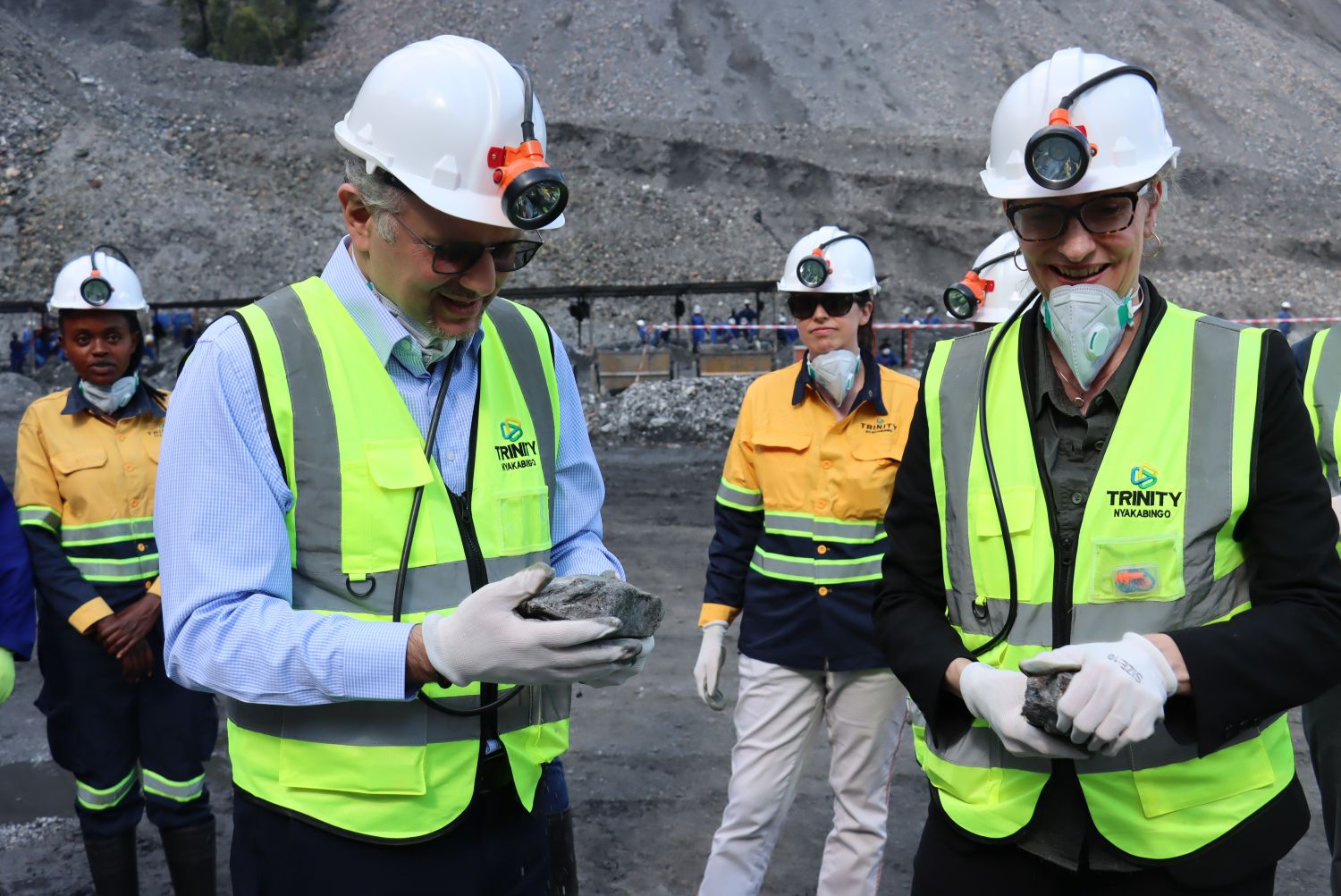 Massad Boulos, Senior Advisor to U.S. President Donald Trump on African Affairs, visited the Nyakabingo mining site in Shyorongi Sector, Rulindo District, on Wednesday, April 9, 2025. The site is Africa’s major source of wolfram.