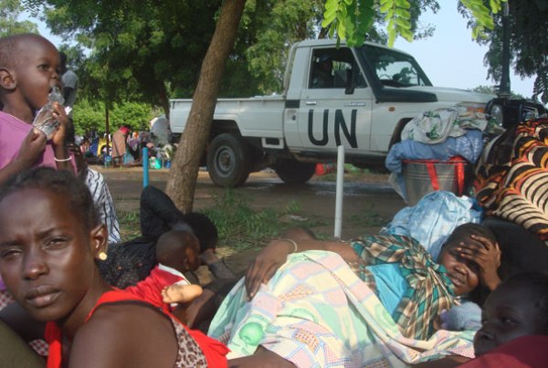 At least 3000 displaced women, men and children taking shelter at the UN compound in Tomping area in Juba. South Sudan's president ordered a ceasefire on July 11 after a new day of heavy fighting in the capital Juba that sent thousands of people fleeing and threatened a return to civil war.