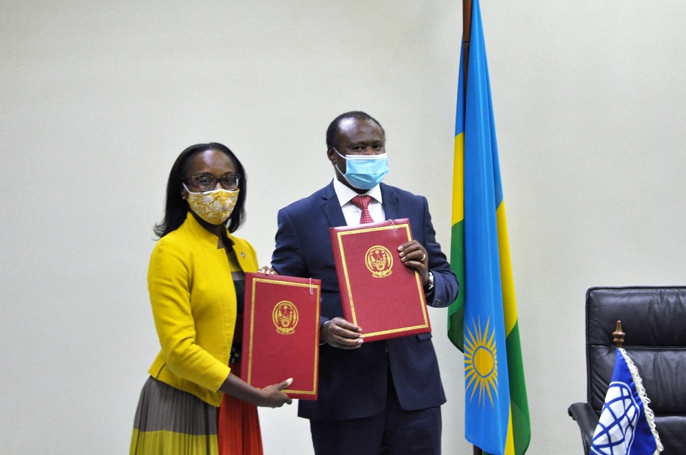 Rwanda was represented by the Minister of Finance and Economic Planning, Dr. Uzziel Ndagijimana and World Bank Country Manager for Rwanda, Rolande Pryce.
