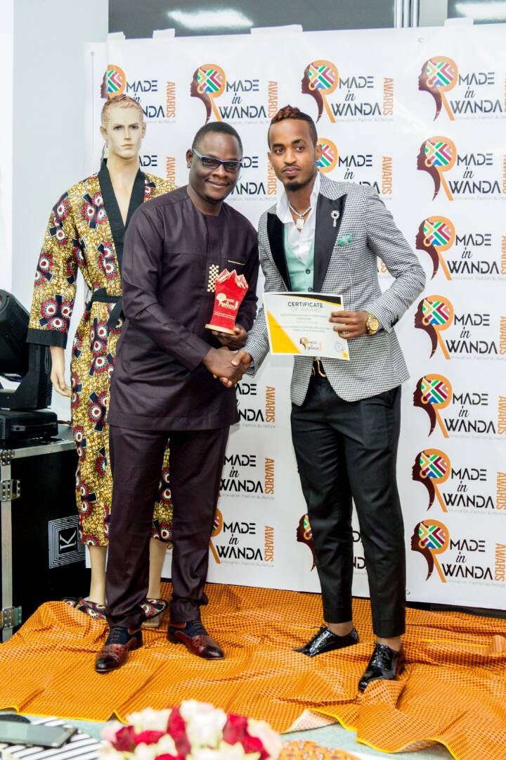 Yannick Mukunzi awarded as Best Fashionable Male Celebrity