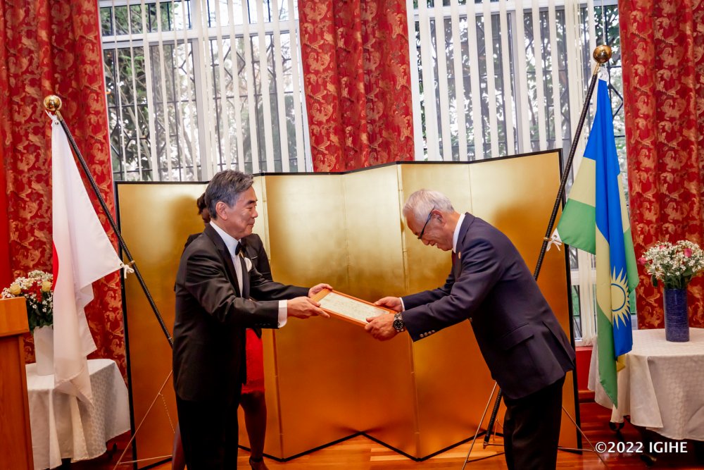 Japanese Yoshiyuki SATO was awarded for role in deepened relations between both countries.