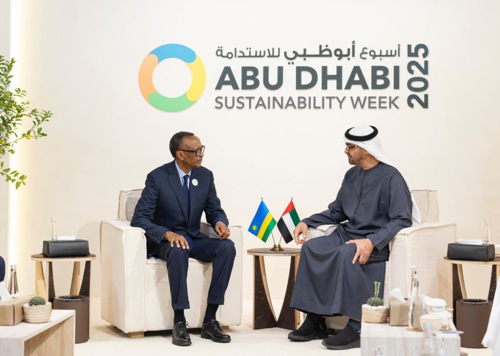Rwandan President Paul Kagame, on January 14, 2025, met with the President of the United Arab Emirates (UAE), Sheikh Mohamed bin Zayed al Nahyan, in Abu Dhabi.