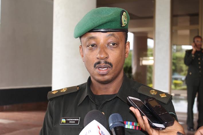 The acting Defence and Military spokesperson Lt Col Rene Ngendahimana.