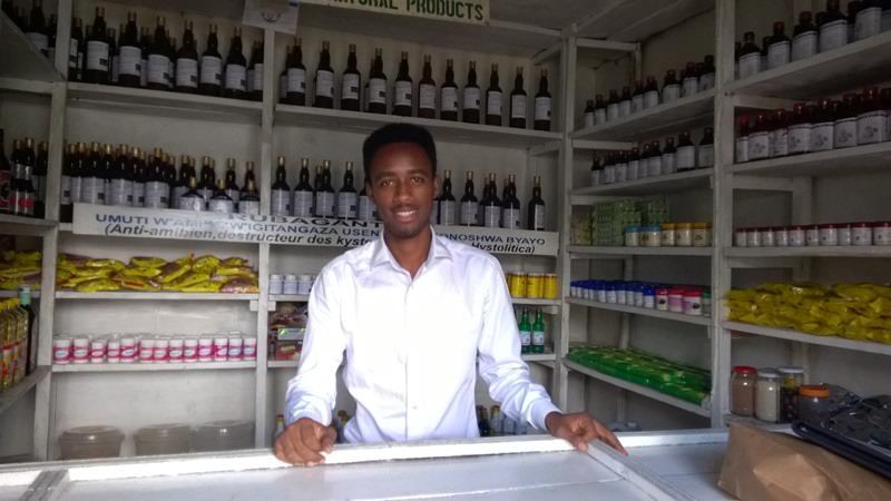 Zirumuze Clinic's employee in their premises in Musanze Distrit